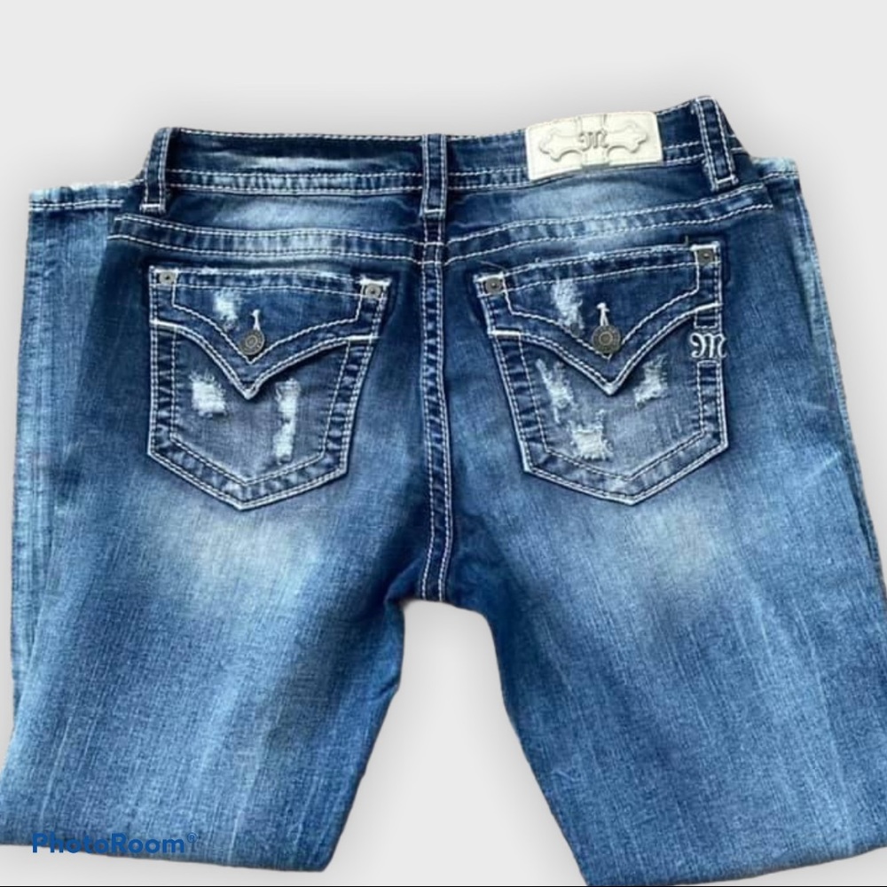 Miss Me Curvy Strait Stretch Cuffed Jean